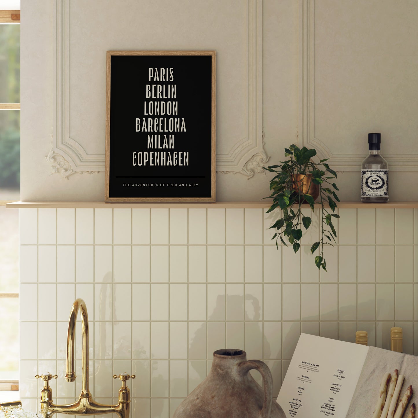 Multiple Locations Travel Print