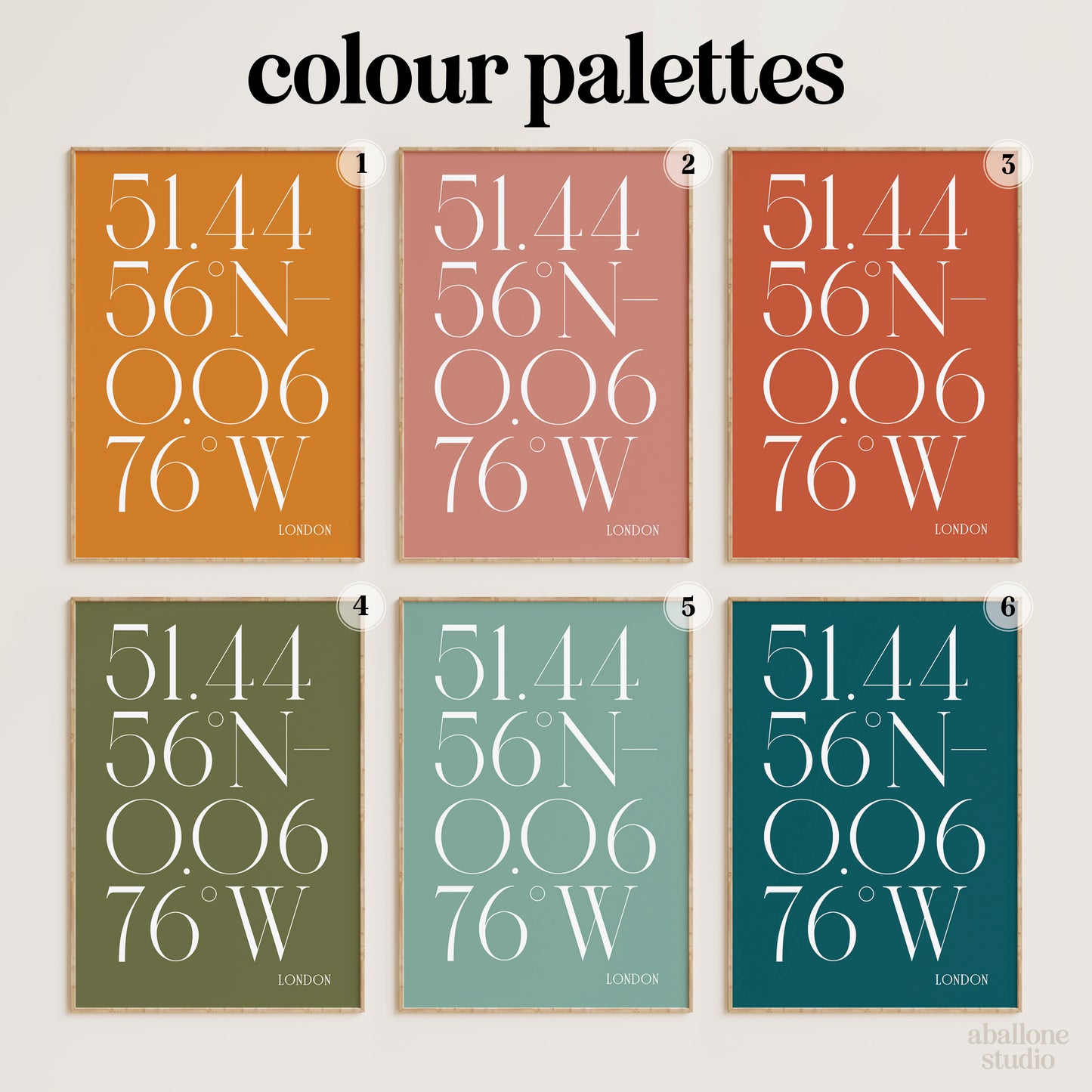 Deco Coordinates Print In Colour