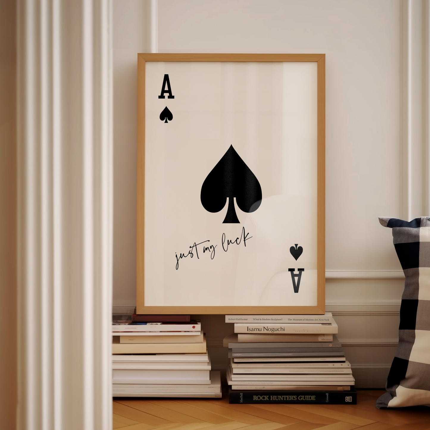 Personalised Spade Playing Card Print