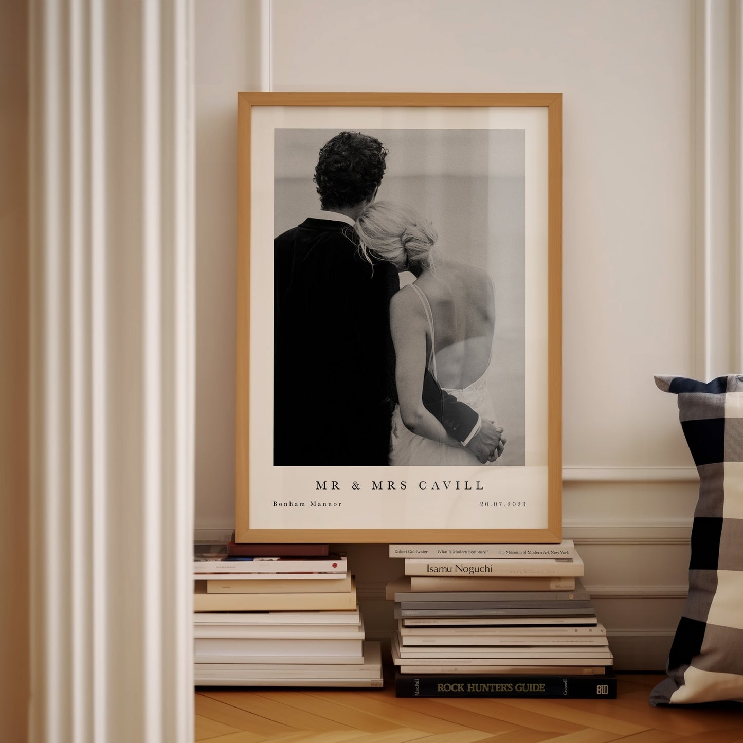 Custom Wedding Name Photo Print