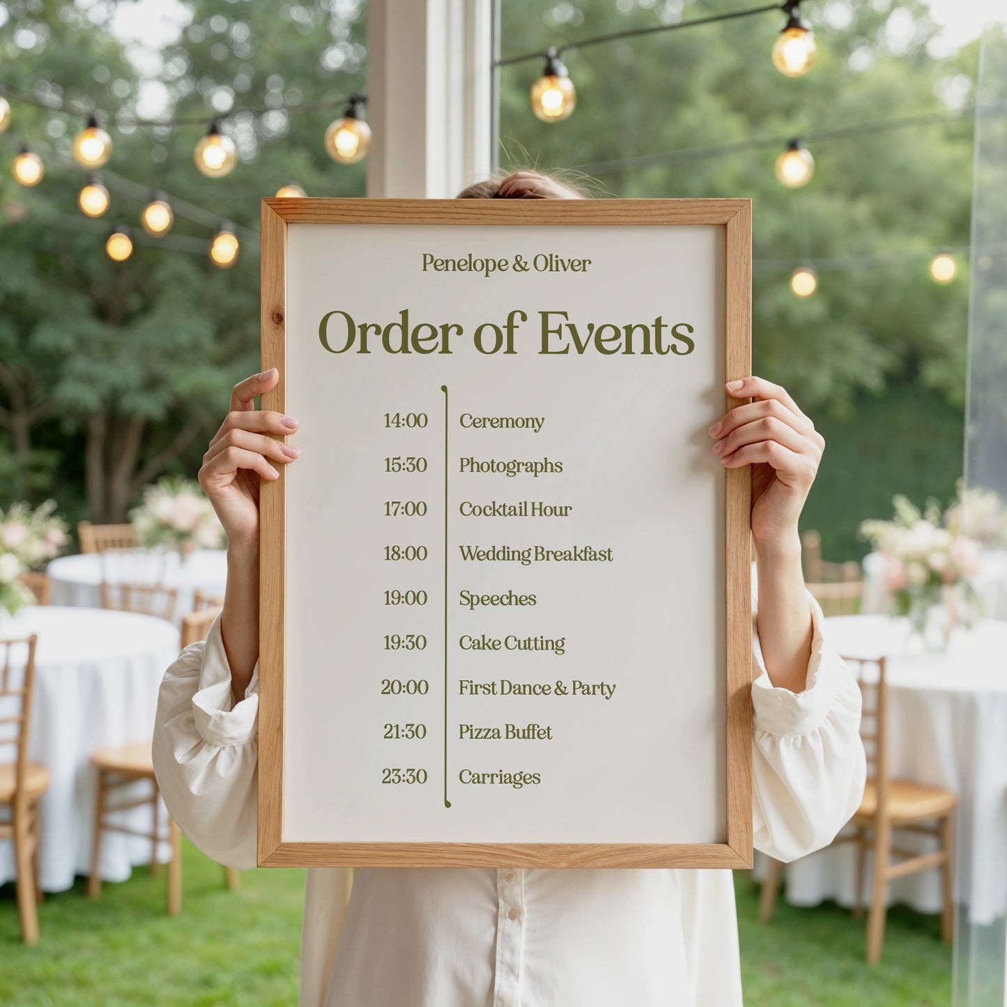 Wedding Order of Events Print