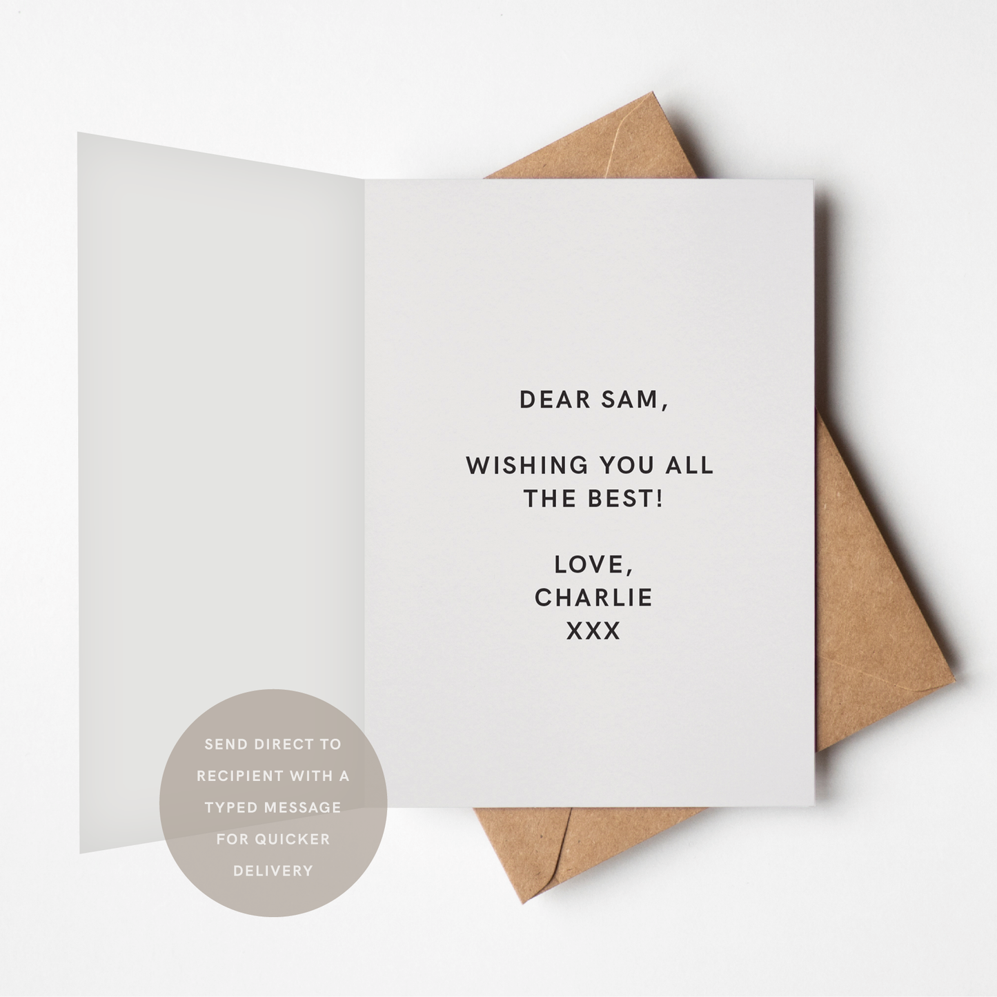 Bold What Three Words Card A5