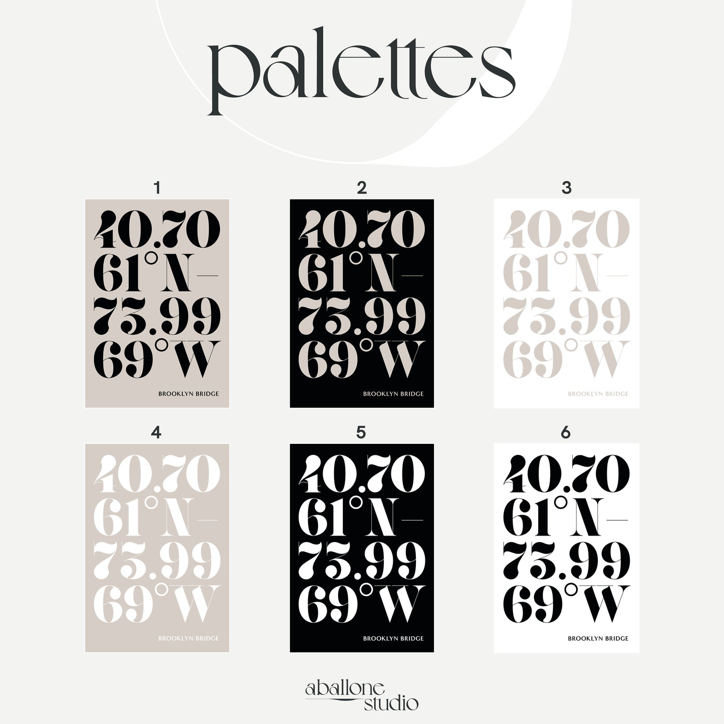 Script Coordinates Card A5