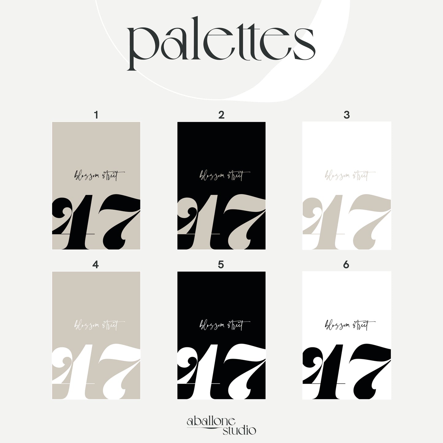 Off The Grid House number Card A5