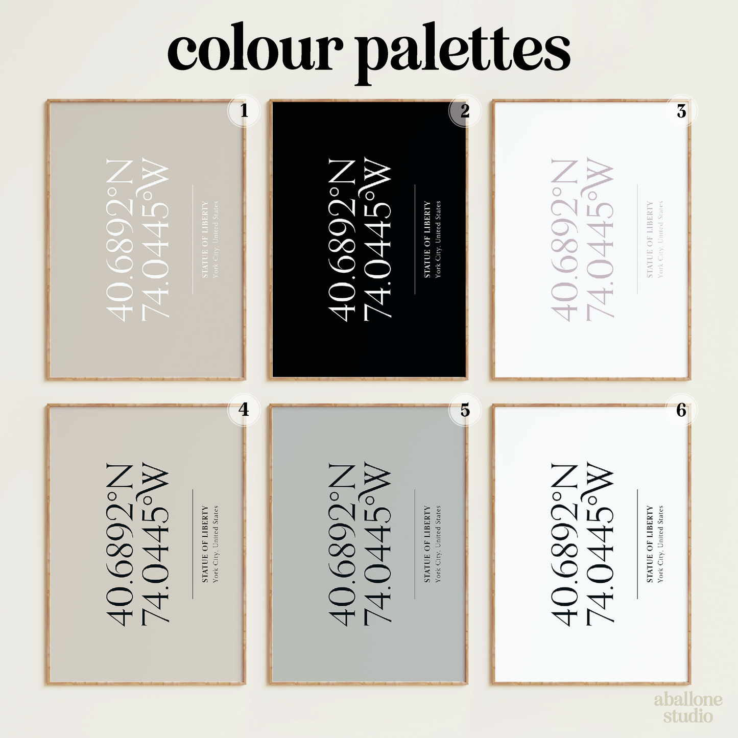 Landscape Coordinates Print