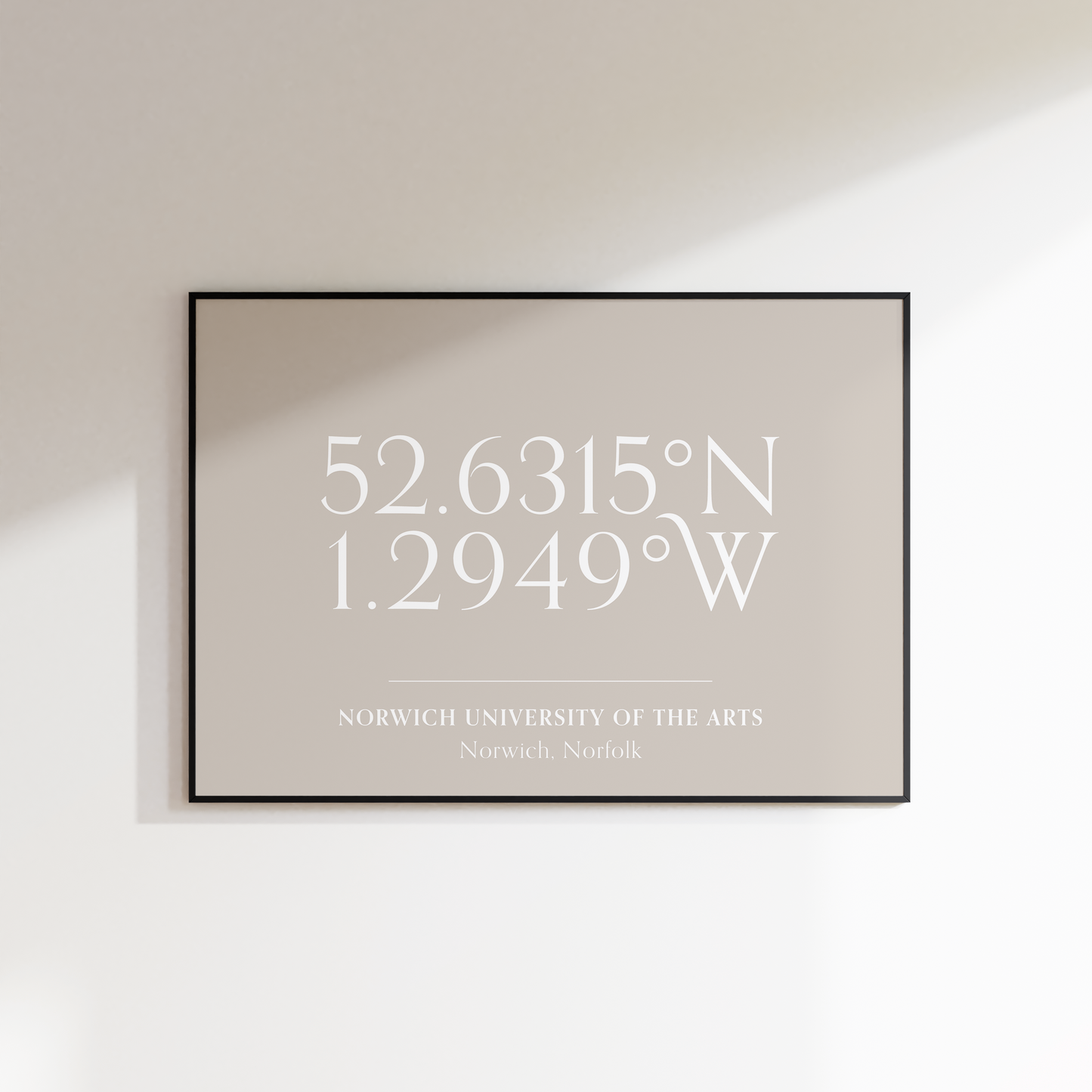 Landscape Coordinates Print