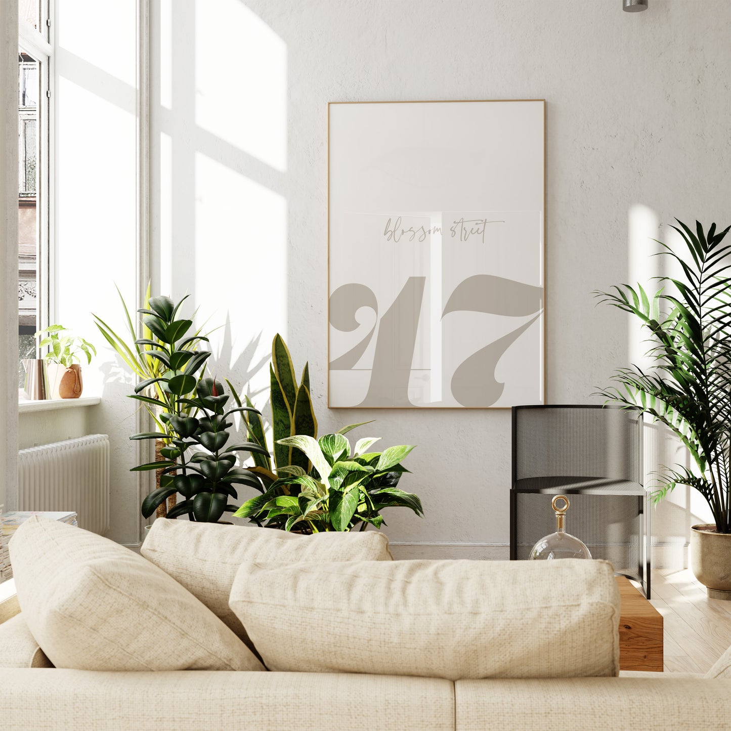 Off The Grid House Number Print