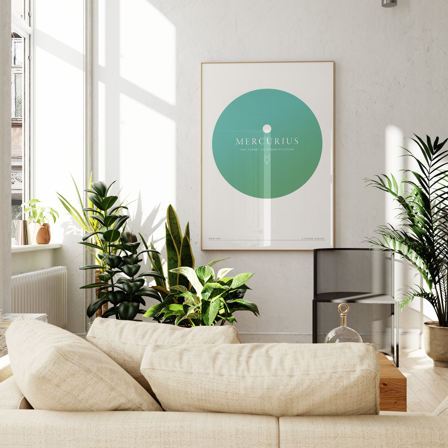 Mercury Gradient Planet Print