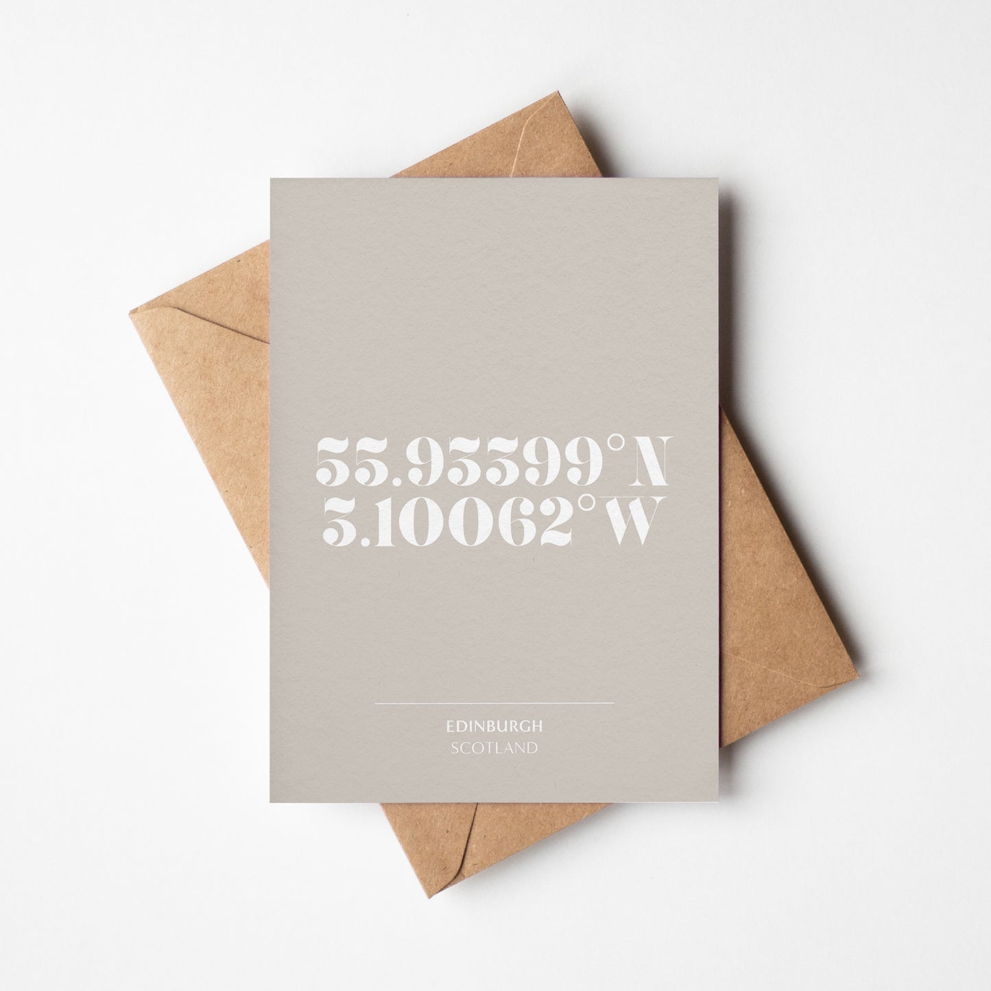 Mini Script Coordinates Card A5