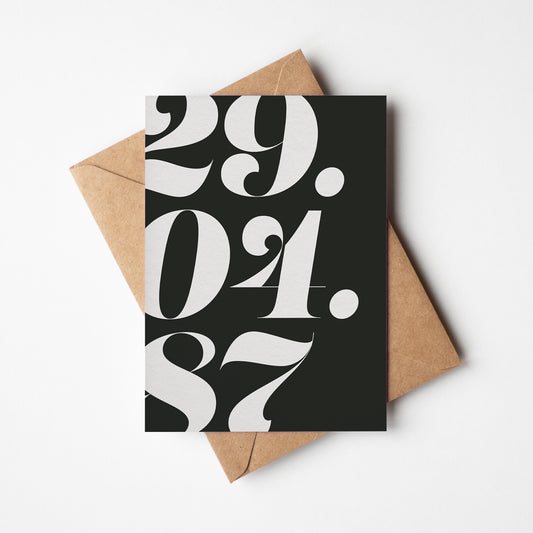 Off The Grid Date Card A5