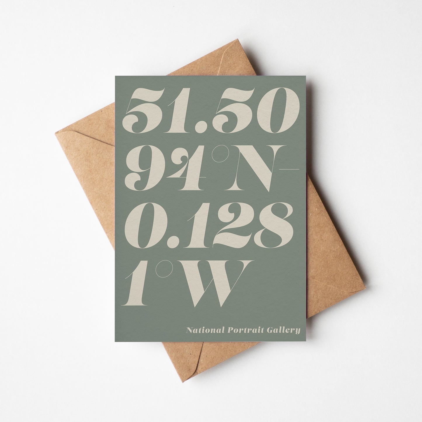 Retro Coordinates Card A5