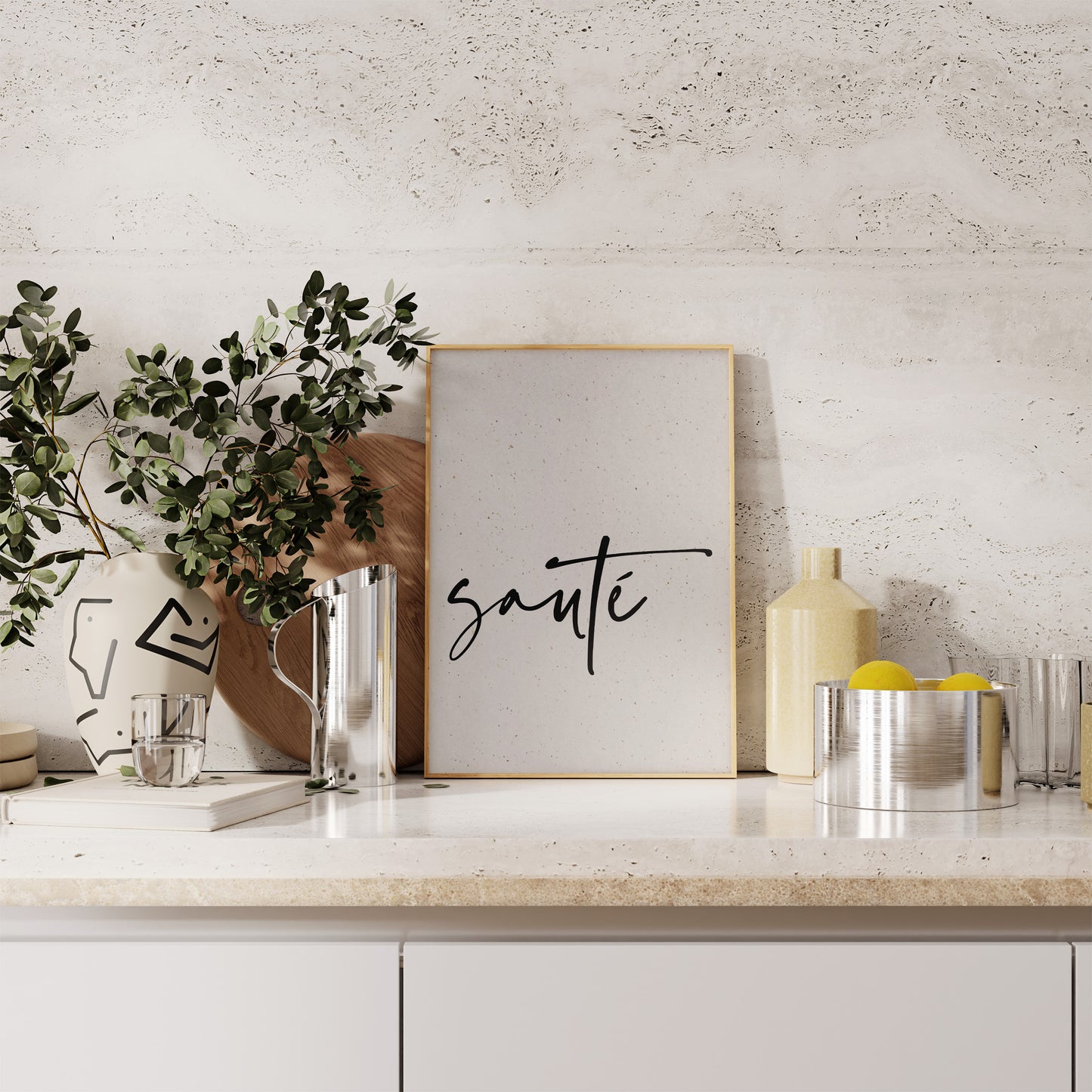 Sauté Textured Culinary Print