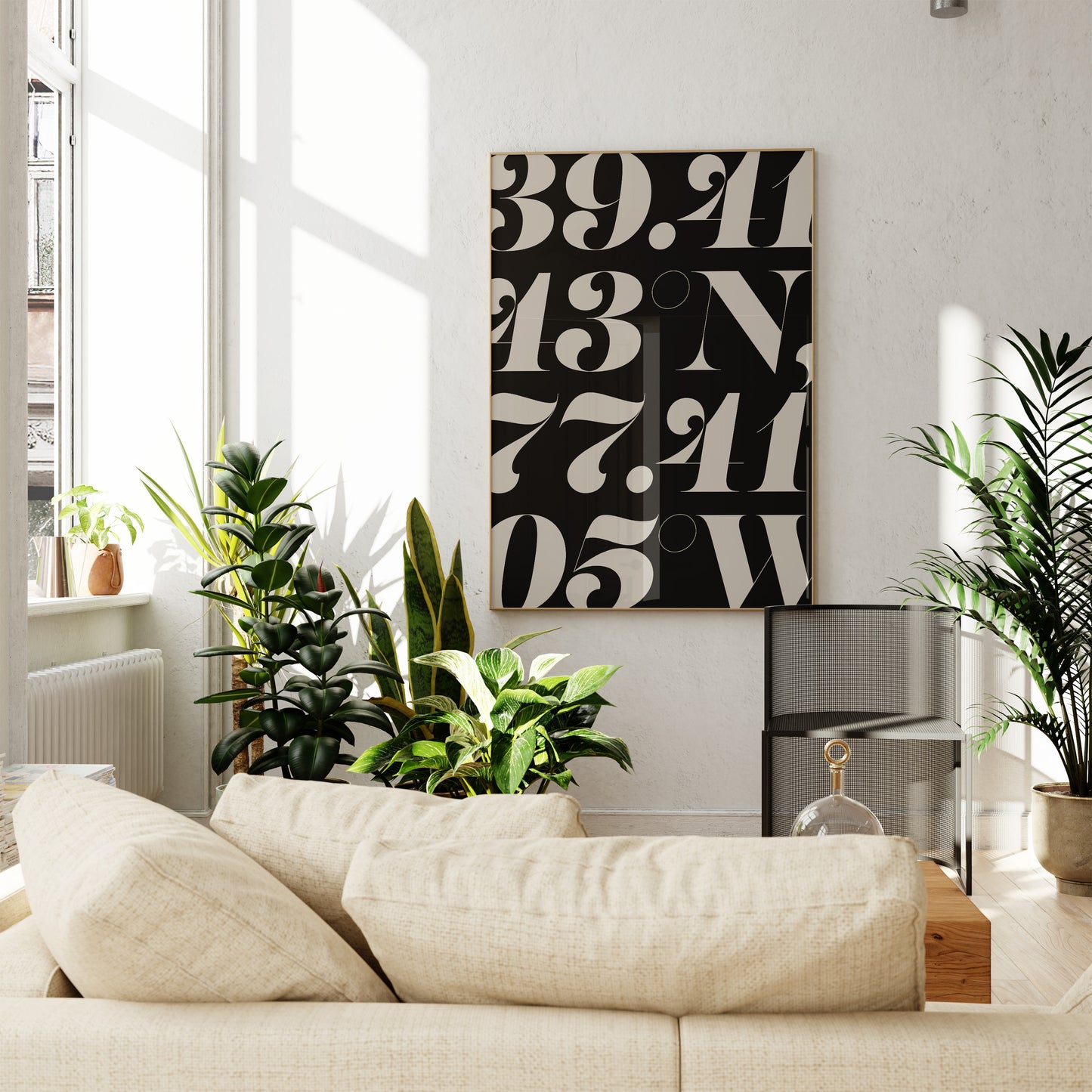 Off The Grid Coordinates Print
