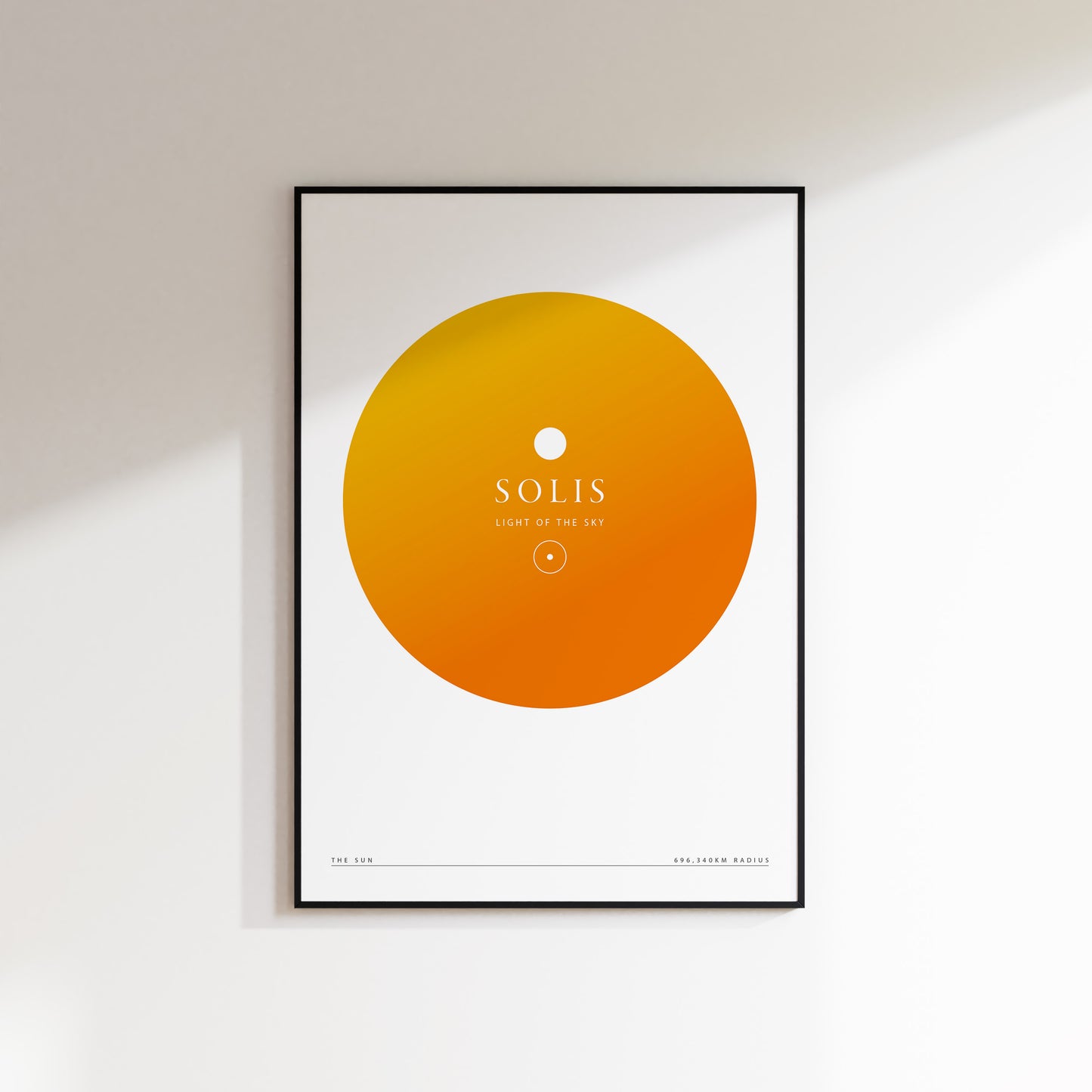 Sun Gradient Planet Print