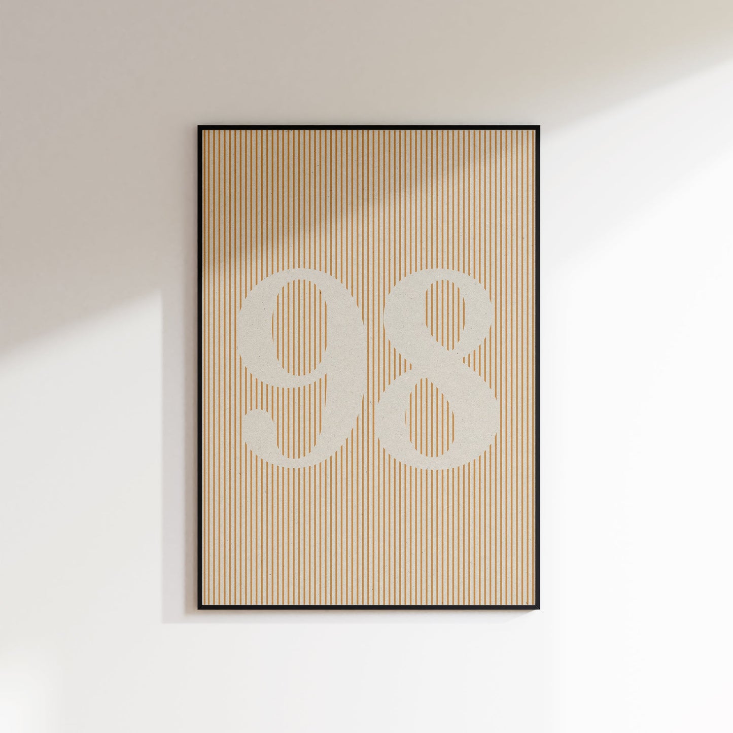 Fabric Inspired Striped Two Number Print