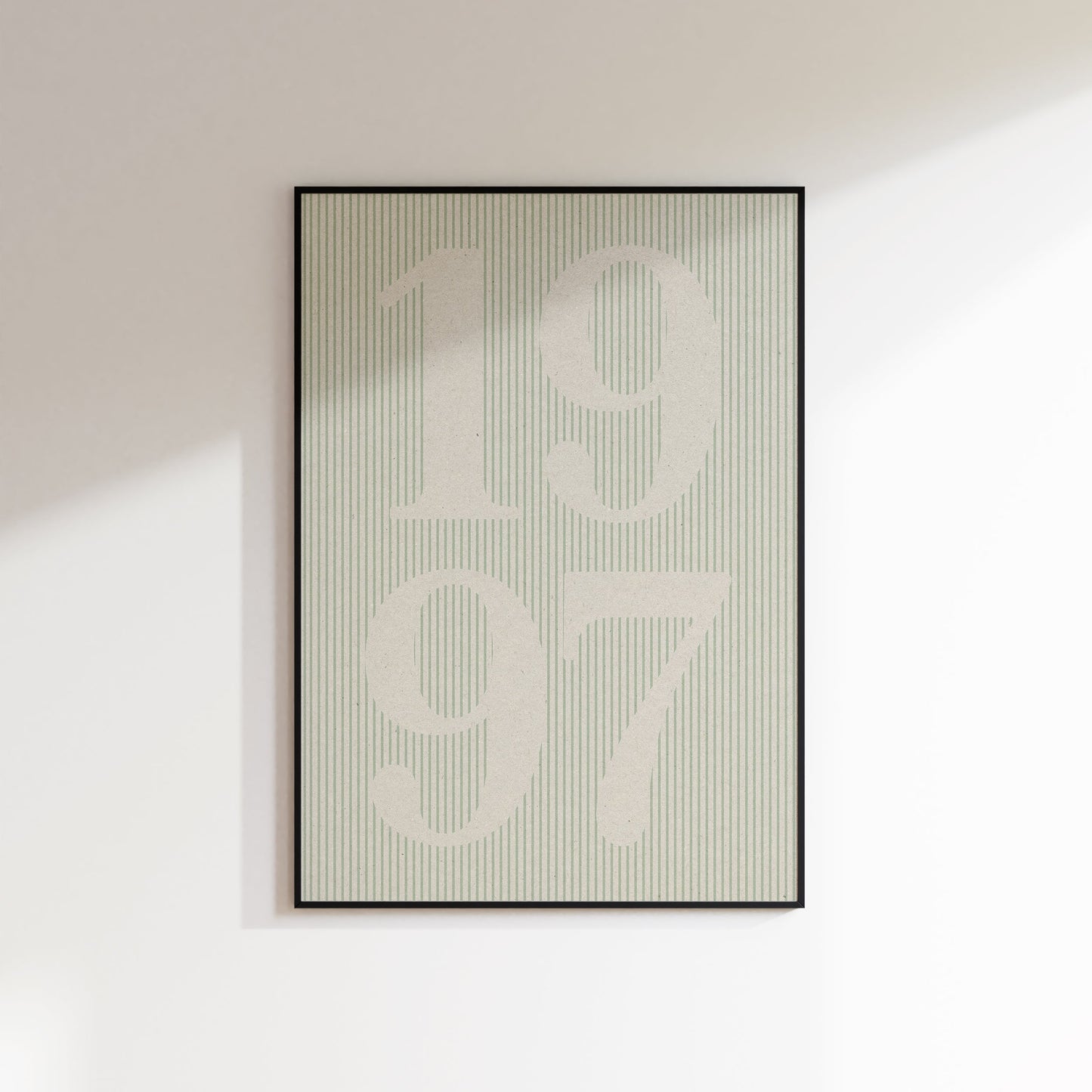 Fabric Inspired Striped Year Print