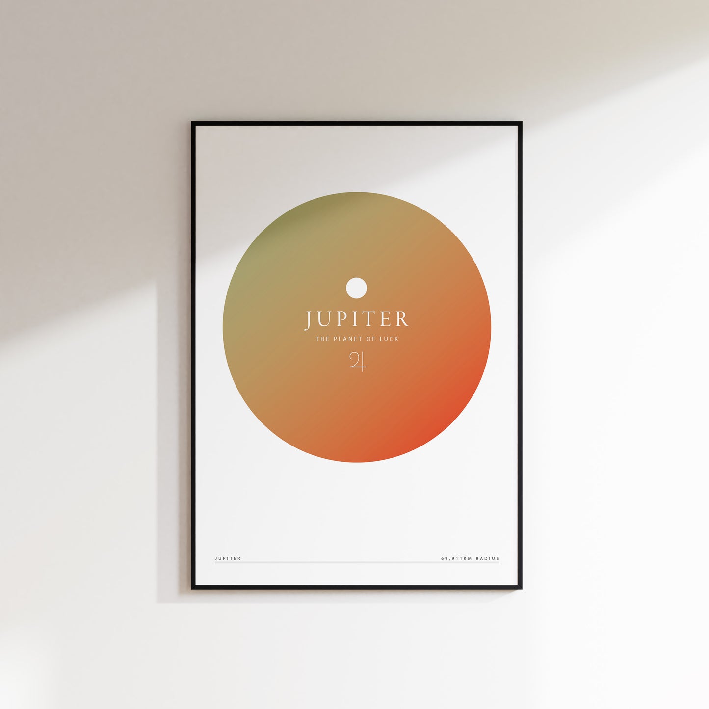 Jupiter Gradient Planet Print