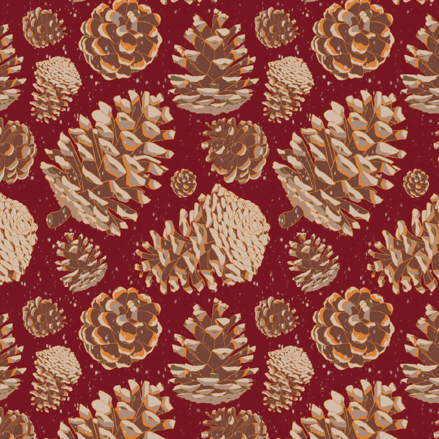 Pinecone Wrapping Paper Sheet Pack