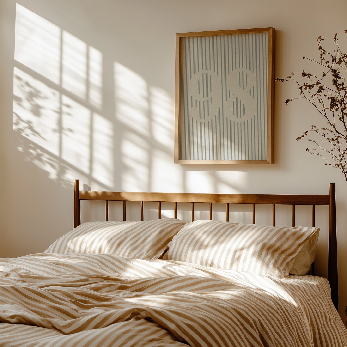 Fabric Inspired Striped Two Number Print