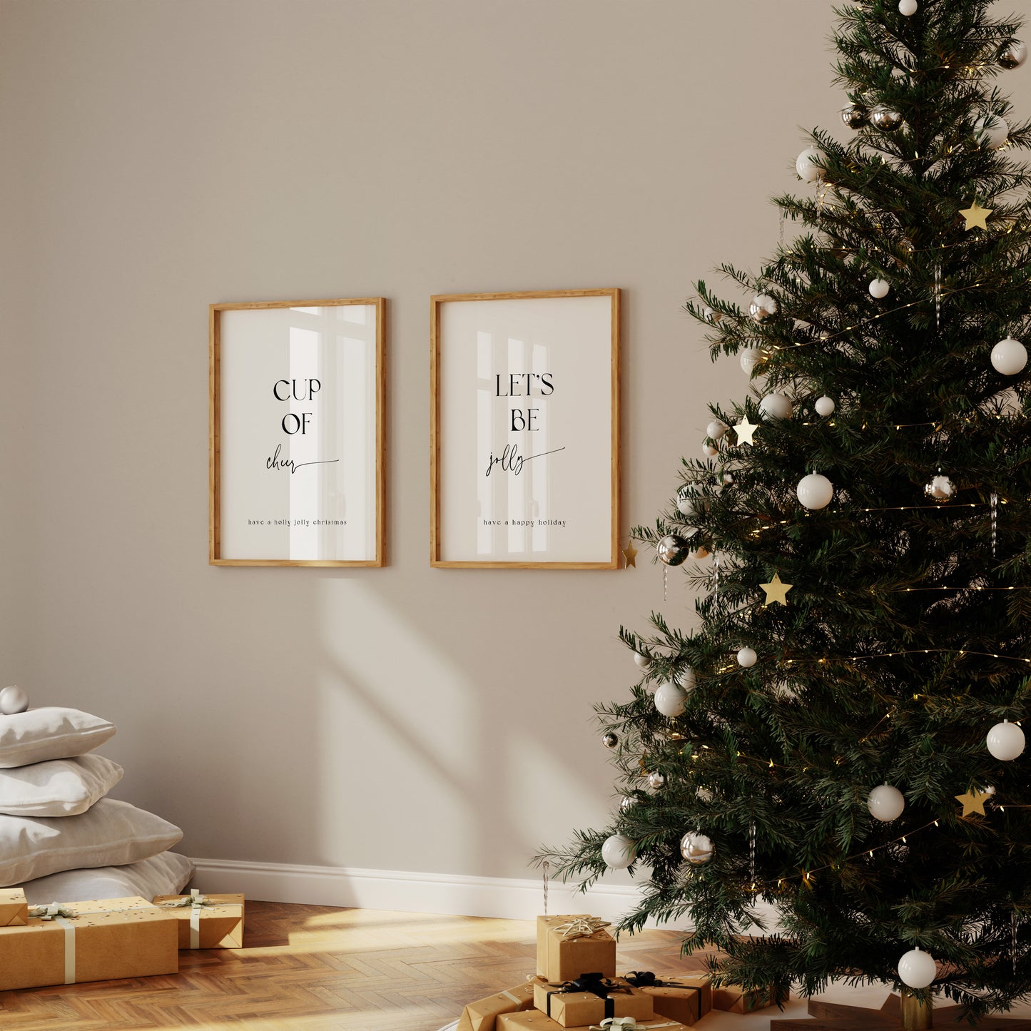 Let's Be Jolly Minimal Christmas Print