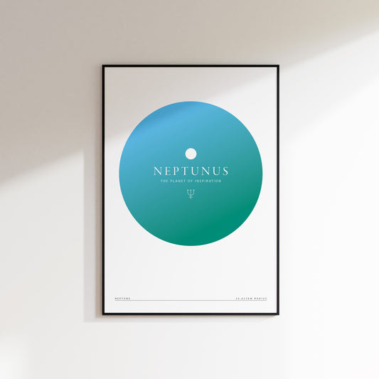 Neptune Gradient Planet Print
