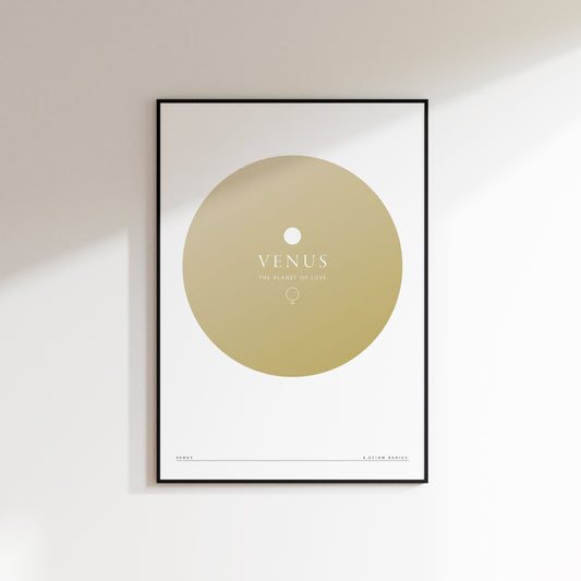 Venus Gradient Planet Print