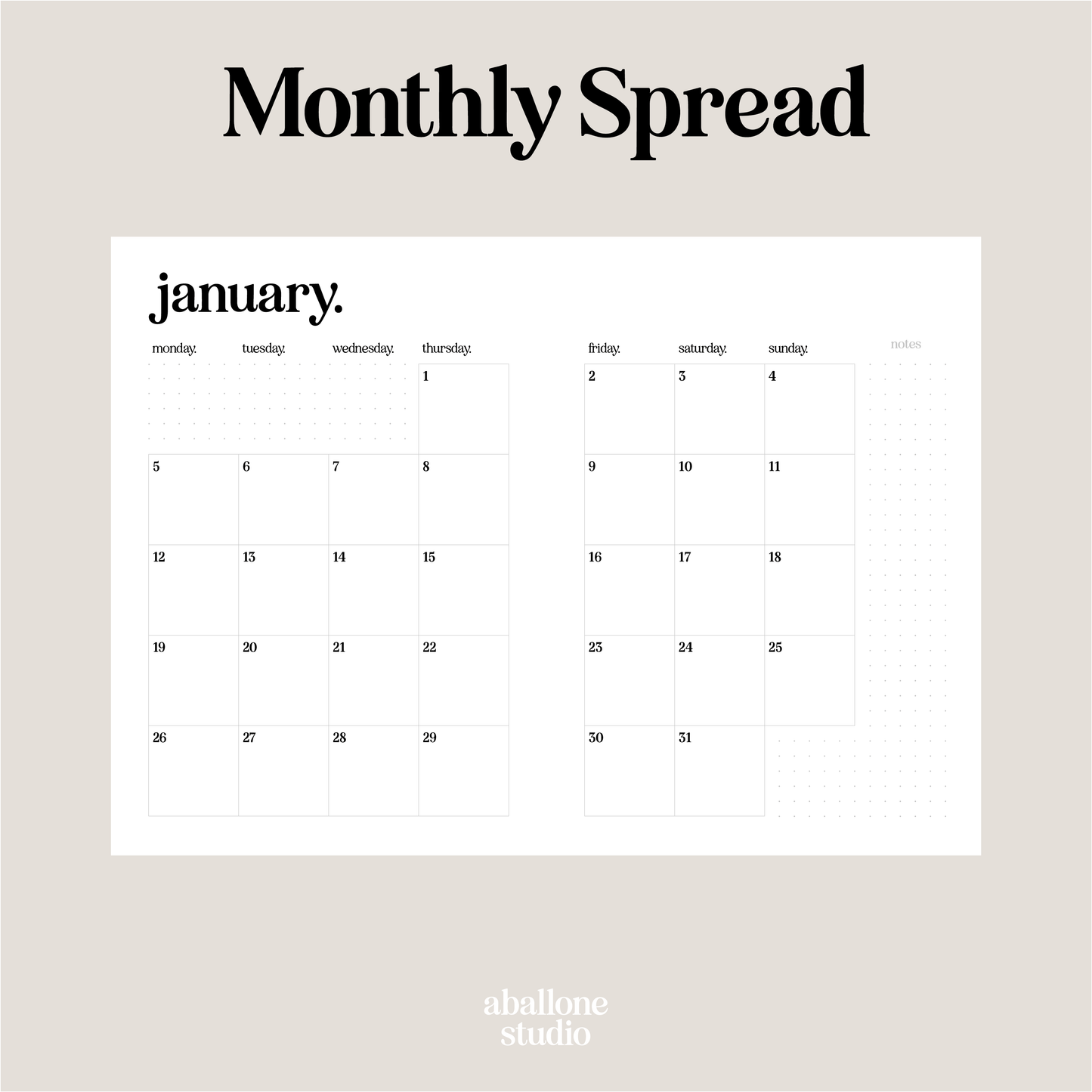 2026 Diary A5 Weekly Planner & Notes