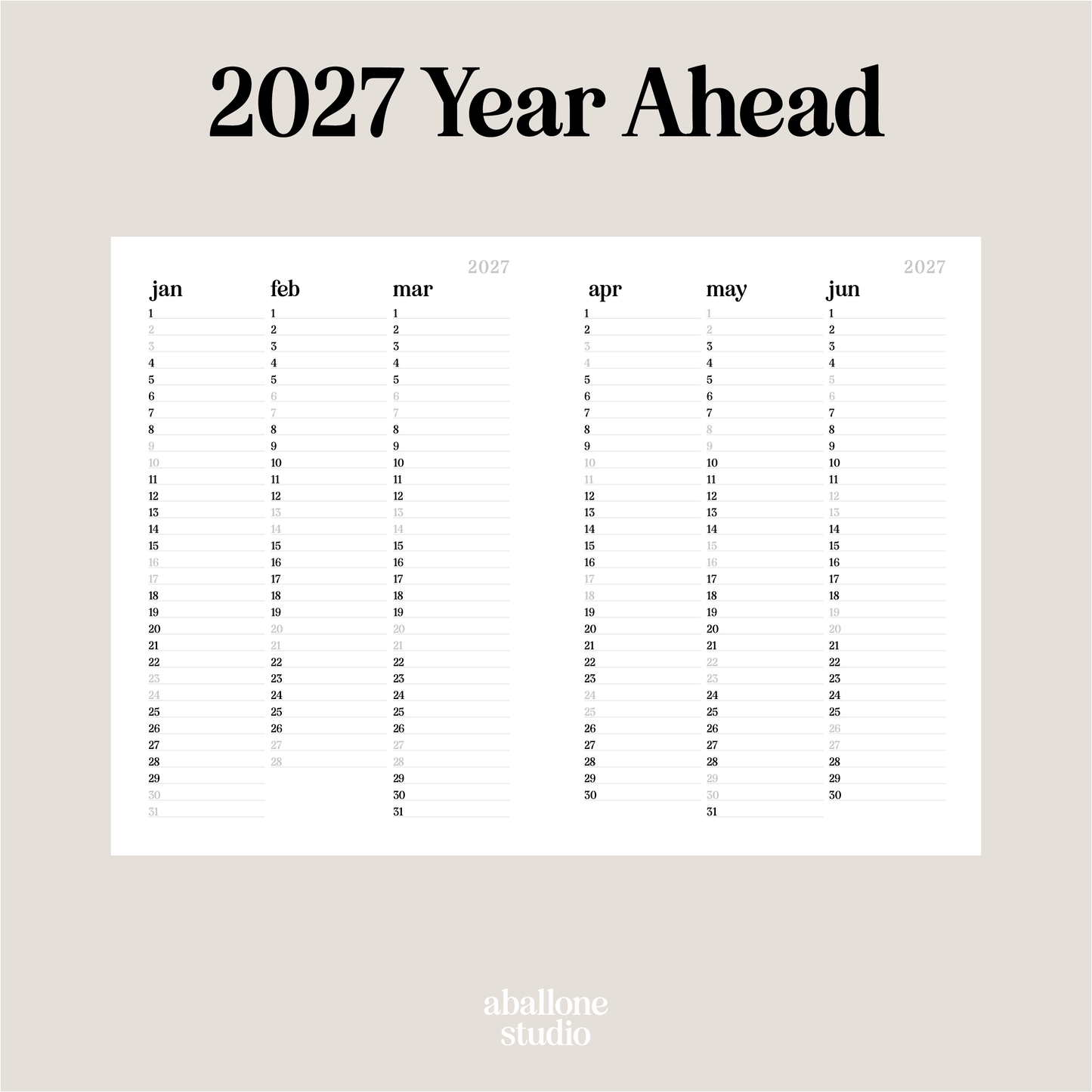2026 Diary A5 Weekly Planner & Notes