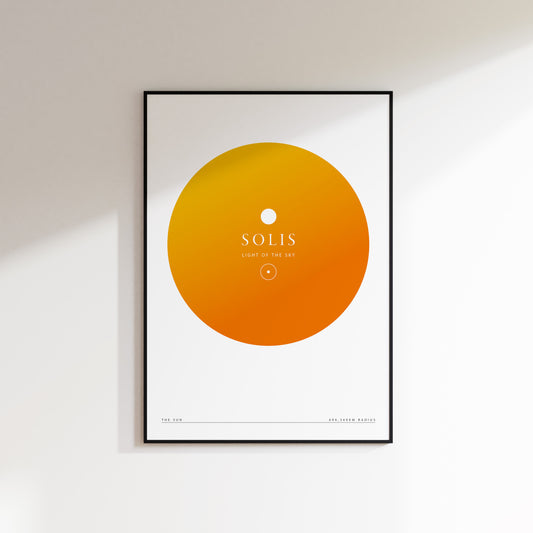 Sun Gradient Planet Print