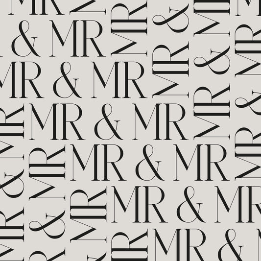 Wedding Wrapping Paper,Mrs And Mrs Gift Wrap Sheet