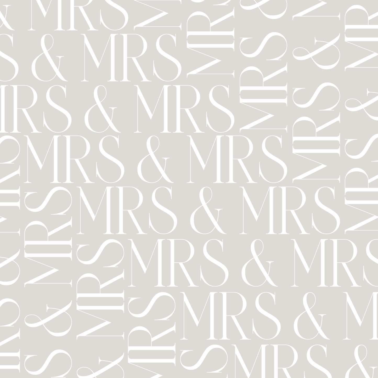 Mrs & Mrs Wrapping Paper Sheets